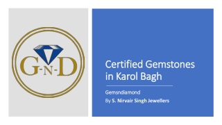Certified gemstones in karol bagh