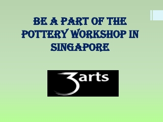 Pottery Workshop in Singapore