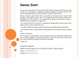 smoke shop