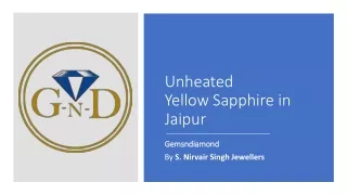 Unheated yellow sapphire in jaipur