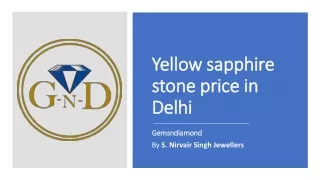 yellow sapphire stone price in delhi