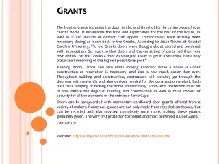 grants