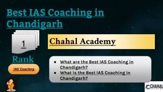 Best IAS Coaching in Chandigarh