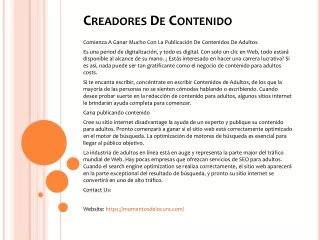 creadores de contenido