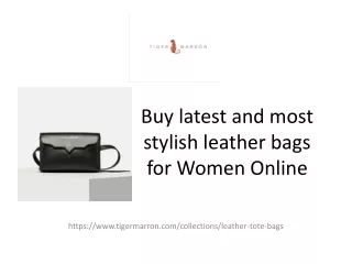 Buy leather bags for Women Online