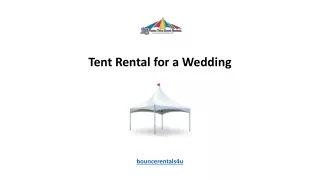 Tent Rental for a Wedding