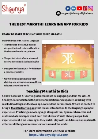 Start Learning Marathi Today | Shoonya Digital