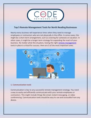 Top 5 Remote Management Tools for North Reading Businesses