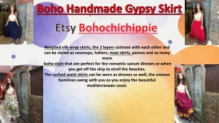 boho handmade gypsy skirt