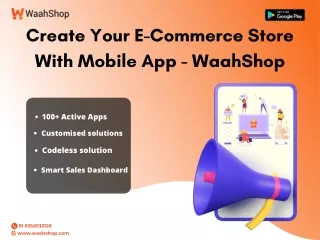 Create Your E-Commerce Store With Mobile App - WaahShop (1)