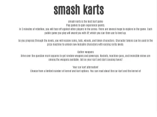 smash karts