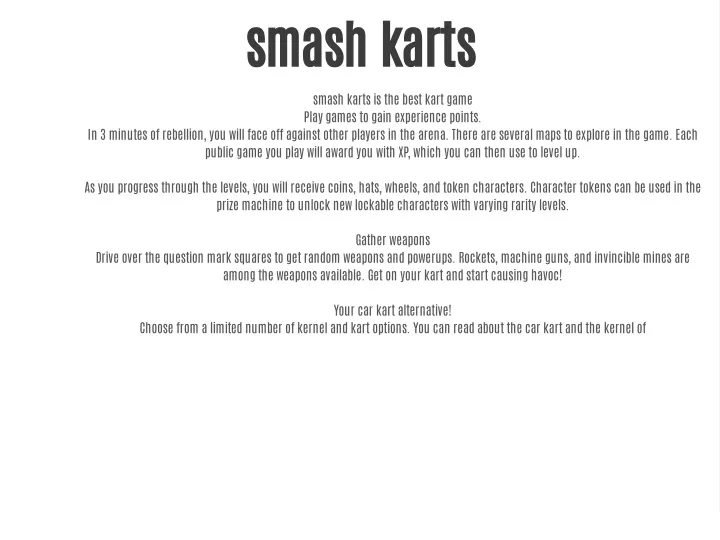 smash karts