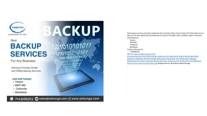 data backup services provide companies