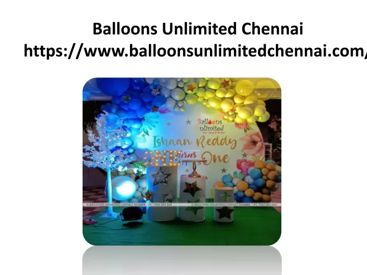 balloons unlimited chennai https