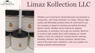 Get The Organic Hair Care Products Online - Limaz Kollection LLC