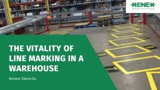 The Vitality of Line Marking in a Warehouse