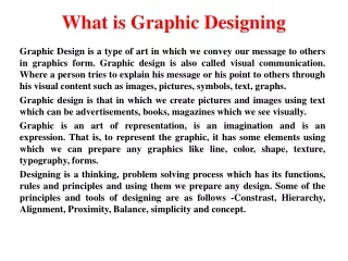 Graphic Designing and its Importance - Capacious Technologies