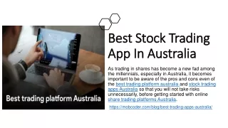 Best stock trading app Australia