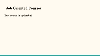 Job Oriented Courses (1)