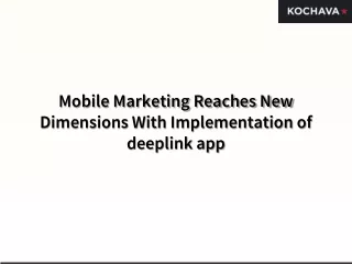 mobile marketing reaches new dimensions with
