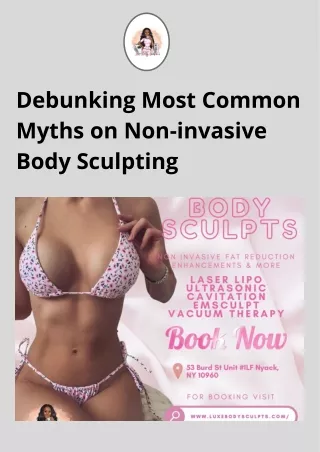 The Myth on Non-invasive Body Sculpting