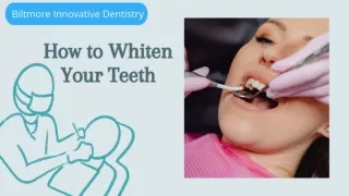 How to whitten your teeth