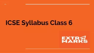 icse s yllabus class 6