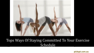 Tops Ways of Staying Committed to Your Exercise Schedule