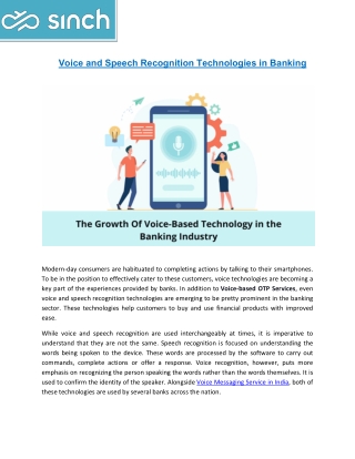 voice and speech recognition technologies