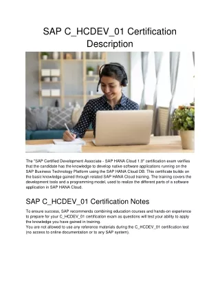 sap c hcdev 01 certification description