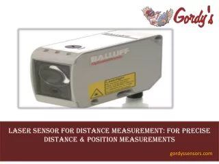 Laser Sensor for Distance Measuremen for Precise Distance & Position Measurements