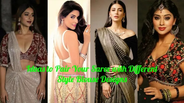 ideas to pair your saree with different style