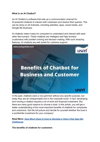 what is an ai chatbot