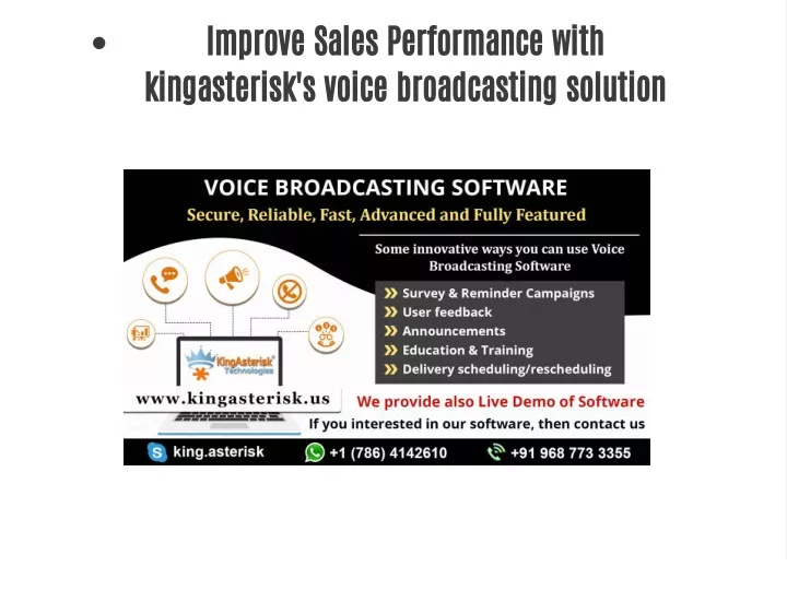 improve sales performance with kingasterisk