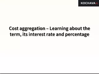 cost aggregation learning about the term