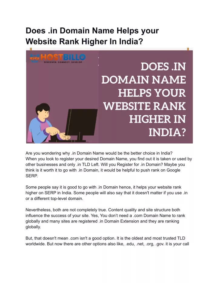 does in domain name helps your website rank