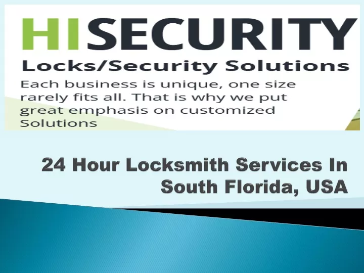 24 hour locksmith services in south florida usa