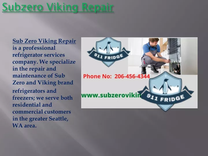 subzero viking repair