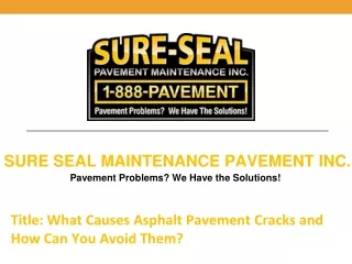 sure seal maintenance pavement inc