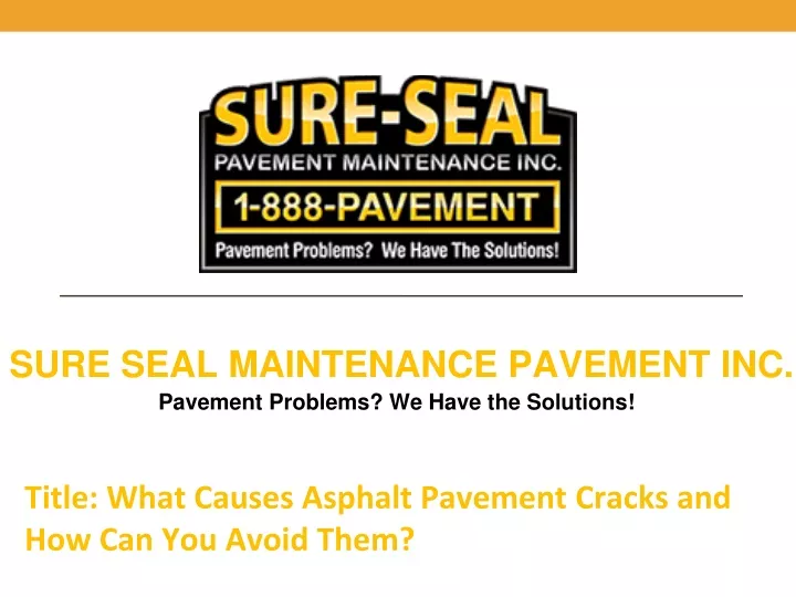 sure seal maintenance pavement inc