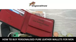 how to buy personalised pure leather wallets