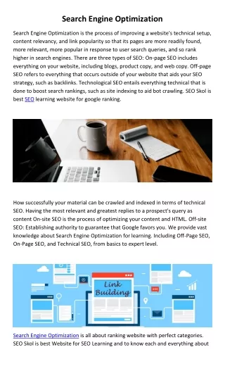 Search Engine Optimization