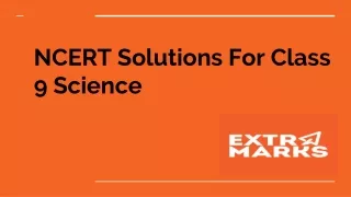 NCERT Solutions For Class 9 Science