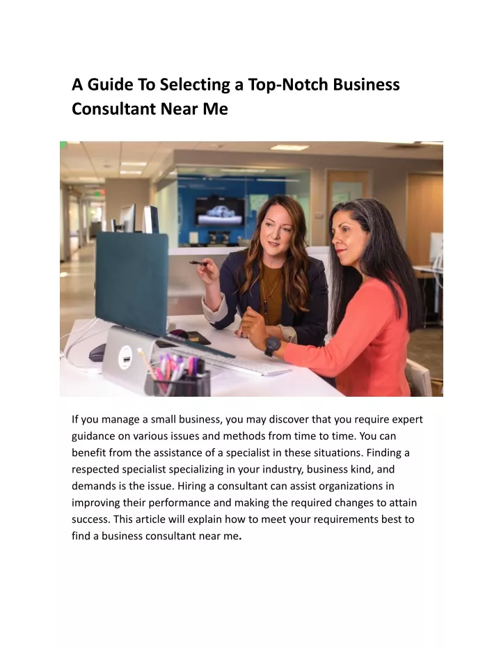 a guide to selecting a top notch business