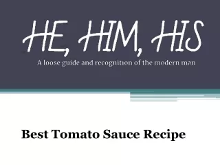 Best Tomato Sauce Recipe - Hehimhismedia.com
