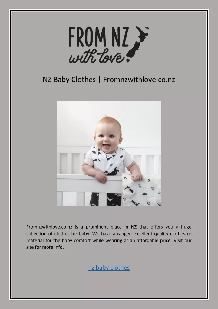 nz baby clothes fromnzwithlove co nz