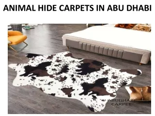 animal hide carpets in abu dhabi