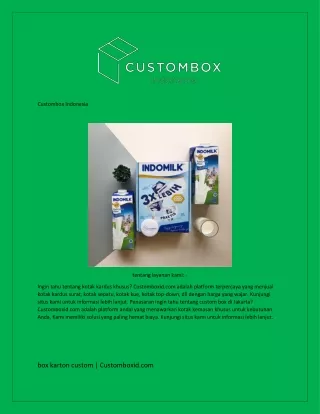 box karton custom  Customboxid