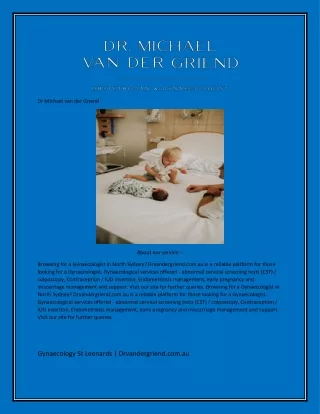 dr michael van der griend