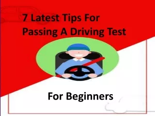 7-latest tips for passing the driving test for beginners.
